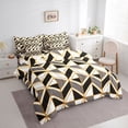 thumbnail image 3 of Homewish Geometric Stripes 7-Piece Twin Bedding Sets for Female Men Women,Retro Minimalist Bedding Comforter Set,Vintage Aesthetic Breathable Sheet Sets,Microfiber Bedroom Decor,Reversible, 3 of 8