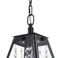 thumbnail image 3 of Luxury Pendant Light - Black Lantern with Clear Glass Shade - Modern Kitchen Island Lighting, 3 of 4
