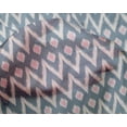 thumbnail image 4 of oneOone Silk Tabby Fabric Chevron Ikat Print Sewing Fabric BTY 42 Inch Wide, 4 of 4