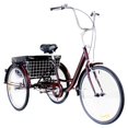 thumbnail image 5 of 20" Adult Tricycle w/ Large Size Basket Comfort Cruiser for Men & Women RED, 5 of 7