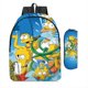 thumbnail image 1 of Mochila de anime de Los Simpsons, de 35 l y gran capacidad para portátil de 16 pulgadas, mochila escolar con estampado de dibujos animados., 1 of 5