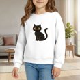 thumbnail image 2 of XXWXYD Crewneck Sweatshirt Kids Halloween Graphic Print Long Sleeve Pullover Hooded Cute Casual Fall Fleece Striped Autumn Fashion for Toddler Boys Girls Oversized, 2 of 4
