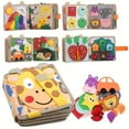 thumbnail image 5 of Puntoco Libro para niños pequeños, tablero de actividades para niños pequeños, libro tranquilo para bebés, actividades de aprendizaje preescolar, juguete sensorial educativo para niños, regalo, 5 of 5