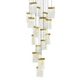 thumbnail image 3 of CWI Lighting Lava Integrated LED Brass Chandelier, 3 of 8