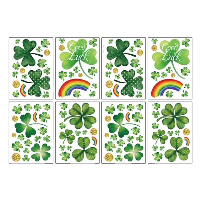 Adhesivos Para Ventanas ST Decoración del Día de San Patricio material PVC