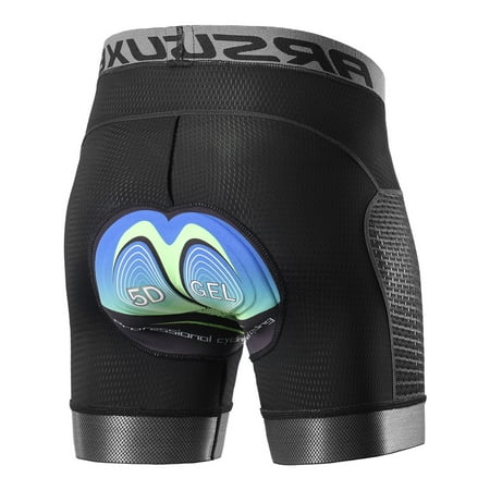 Arsuxeo Men Cycling Underwear Shorts 5D Padded Quick Dry MTB Bike Riding Shorts