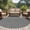 Dark Gray, variant on Round Area Rug 7 Ft, Vintage Teal Green Washable Non-Slip Circle Carpet for Living Room/Bedroom, Farmhouse Retro Solid Color Linen Texture Low-Profile Large Runner Mat Collection Rugs for Indoor