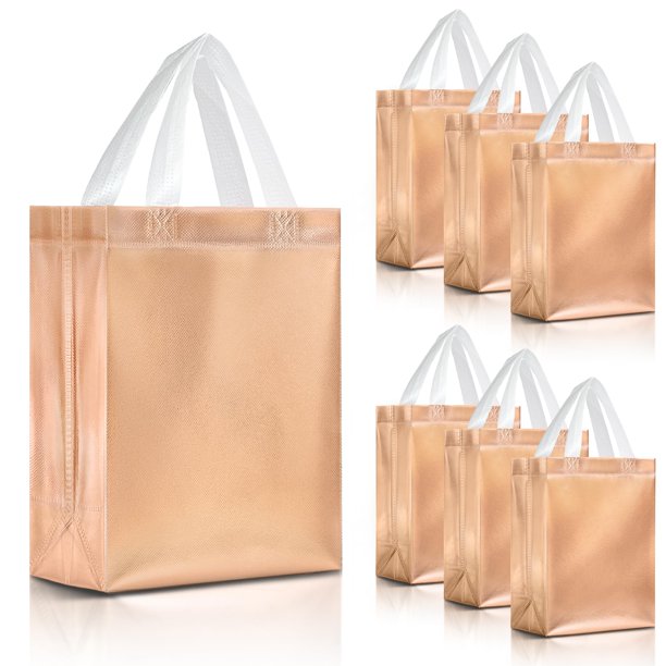 Bolsas de regalo Nush Nush Rose Gold reutilizables a granel, juego de 30