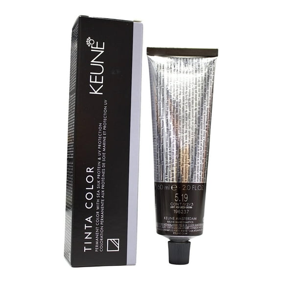 Keune Tinta Color 5.19 Permanent Color Light ASH Green Brown 2 Oz