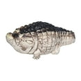 thumbnail image 4 of Figura de cocodrilo en miniatura, estatua de mascota de té, adorno de arena púrpura coleccionable para 103 cm x 46 cm x 35 cm, 4 of 9