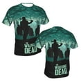 thumbnail image 2 of Men Women Walking Dead Shirts Short Sleeve Cosplay Adults Anime T-Shirts Crew Neck 3d Printed Tee Tops, 2 of 8