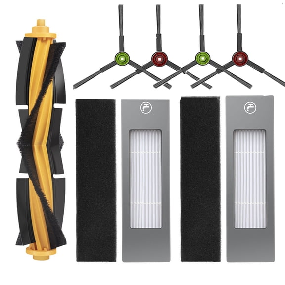 MEGICOT 7Pcs Replacement kit Compatible with Ecovacs Deebot Ozmo T8/T8 Aivi/T5/N5/N7/N8/N8 Pro /T9/N10 Plus/Yeedi Vac Station Robot Vacuum Cleaner,Included Main Brushes,Filters,Side Brushes
