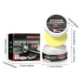 thumbnail image 3 of UAEBM Car Interior Cleaner - Leather Foam, Waterless Wash, Stain Remover for Seats & Headliner, Nourishing Paste with Sponge Included multicolor, 3 of 9