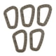 thumbnail image 1 of 5 x mosquetones / clips de mosquetón de plástico para mochila, correas marrón, 1 of 9