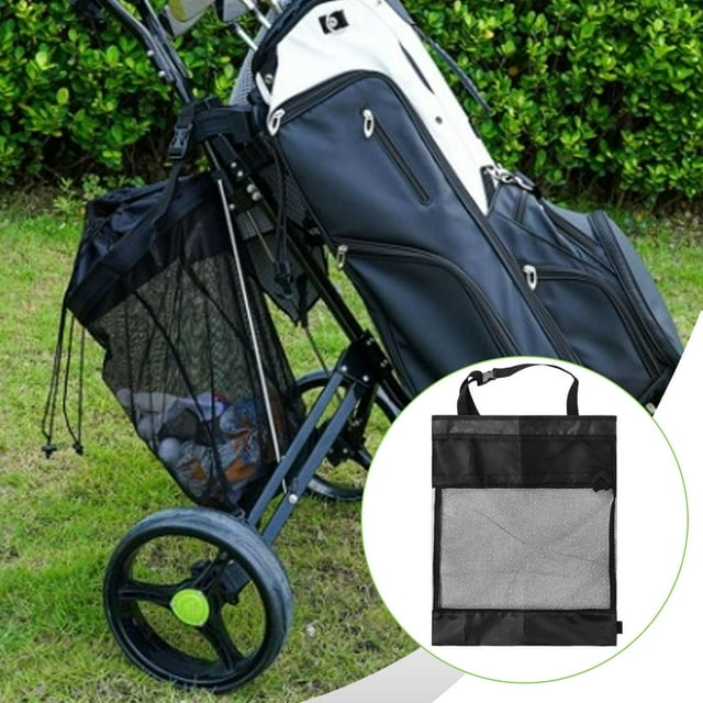 Bolsa organizadora de malla para carrito de golf, red de picnic para golfistas, cesta de malla, botella de agua, pelotas de golf, bolsa reutilizable