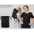 thumbnail image 5 of oneOone Polyester Spandex Black Fabric Panda Dress Material Fabric Print Fabric By The Yard 56 Inch Wide, 5 of 5