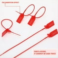 thumbnail image 2 of 300 Pcs Plastic Tamper Seals, Numbered Zip Ties Security Tags 250mm, 2 of 7