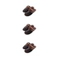 thumbnail image 4 of Sonducket Zapatillas de casa Suministros de invierno Zapato cálido Base gruesa Zapatos de fondo Calentador Mujer Zapatilla de felpa Oscuro 28 Type1 NO1, 4 of 6