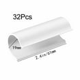 thumbnail image 1 of 32 white clips for PVC pipe greenhouses, row covers, bird shields and shed clips, 1 of 7