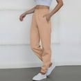 thumbnail image 6 of Womens Sweatpants 2025 High Waisted Baggy Joggers Sport Active Workout Pants with Pocket Trousers Camel XL, 6 of 6