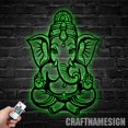 thumbnail image 5 of Craftnamesign Custom Hindu Elephant Metal Wall Art LED Light, Custom Elephant Name Sign, 5 of 5