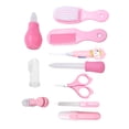 thumbnail image 1 of Infant Health Care  Baby Grooming Kit  Newborn Health Care  Newborn Grooming Kit 10Pcs Baby Health Care Tools Infant  Nail Clipper Scissor Newborn Grooming KitPink, 1 of 8