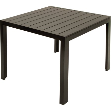 dining table outdoor slat resin walmart