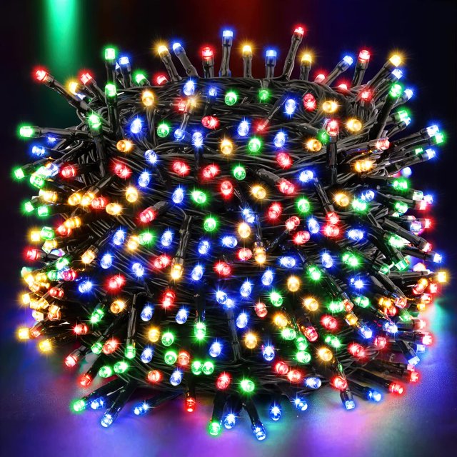 Cadena de luces Techip de 108 pies y 300 LED para Halloween y Navidad