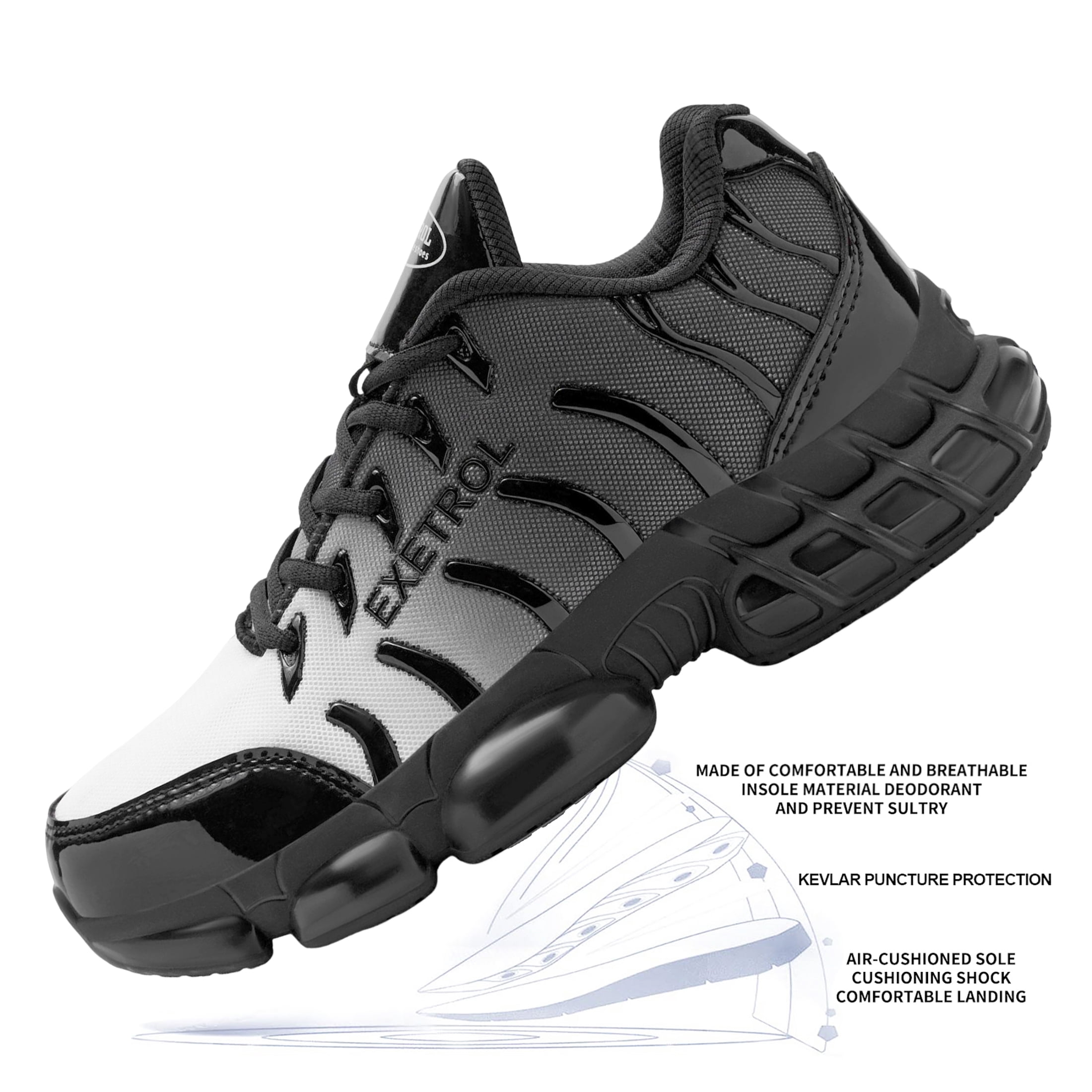 LIANGGO STEEL TOE PUNCTURE RESISTANT WORK SHOES FTL-04-196 Amazon.com: LIANGGO Steel Toe Shoes for Men Women Composite  main image 3