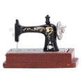thumbnail image 2 of Máquina de coser para casa de muñecas, máquina de coser para casa de muñecas en miniatura 1:12, decoración para casa de muñecas en miniatura, minimáquina de coser multifuncional para casa de muñecas, 2 of 14