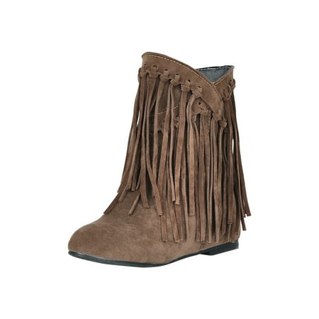

Rdeuod Woman Boots Women S Mid Heel Pointed Toe Slip-On Shoes Warm Ankle