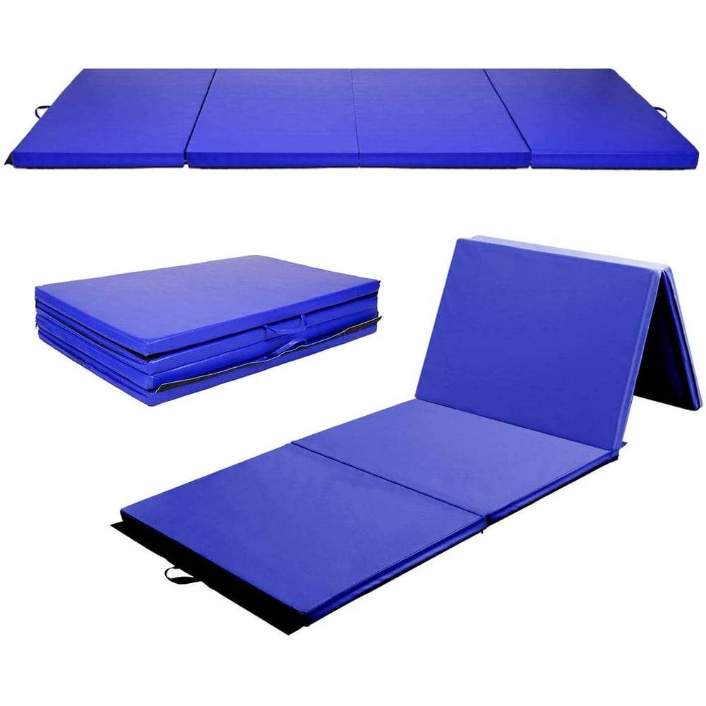 4'x8'x2 Gymnastics Mat, Folding AntiTear Gymnastics Panel Mats w
