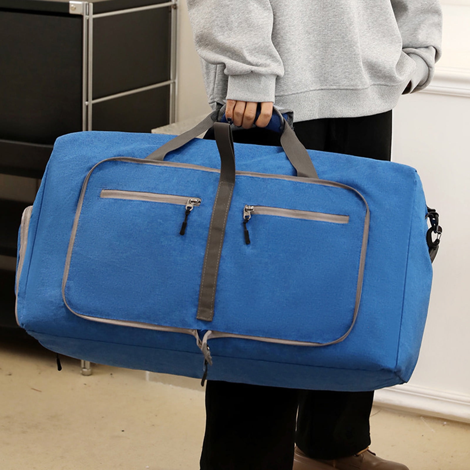 Jubipavy Travel Luggage Bag For Men and Women Foldable Travel Luggage Bag With Shoe Compartment Lightweight Travel Bag