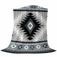 thumbnail image 6 of Haze Blue Boho Blanket Soft Cozy Warm Throw Blanket for Couch, Plush Fuzzy Flannel Fleece Blankets for Sofa, Farmhouse Retro Southwest Aztec Motifs Bed Blankets Lightweight Gifts for Women, 50"x80", 6 of 9