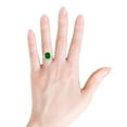 thumbnail image 4 of ANGARA Lab Grown Cushion Rectangular Emerald Halo Engagement Ring for Women in 14K Yellow Gold (Size-10x8mm) | May Birthstone, Birthday, Anniversary, Jewelry Gift for Women | Lab-Grown Emerald Ring, 4 of 8