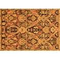 thumbnail image 1 of Ahgly Company Indoor Rectangle Abstract Orange Modern Area Rugs, 7' x 10', 1 of 4