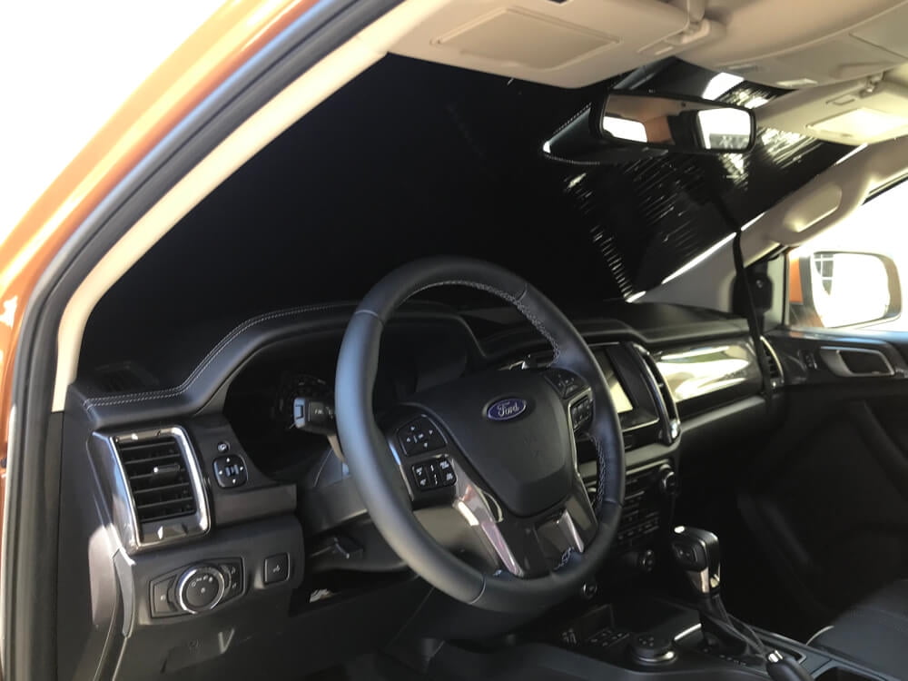 HeatShield, The Original Windshield Sun Shade, Custom-Fit for Ford