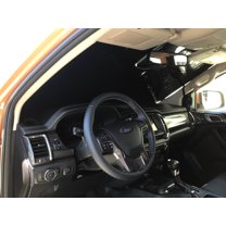 HeatShield, The Original Windshield Sun Shade, Custom-Fit for Ford Ranger Truck (Crew Cab) 2019, 2020, 2021, Silver Series