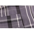 thumbnail image 3 of Men's Plaid Checkered Multi Pocket Elastic Waist Lightweight Casual Cargo Shorts (14 Grey/White/Black, XL), 3 of 3