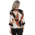 thumbnail image 2 of Alfred Dunner Womens  V-Neck Patchwork Top, 2 of 6