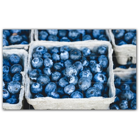 Picture-Tiles.com: Fruit Ceramic Tile Wall Mural WAL500707-53M. 30"W x 18"H using (15) 6" x 6" Ceramic Tiles-Satin Finish