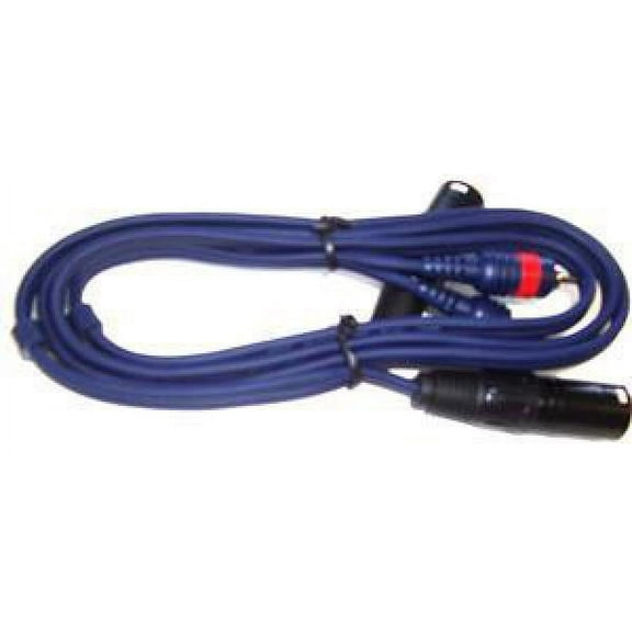 RARAION - 2x 3 Pin XLR Male to 2x Phono (RCA) Male Lead, 1.5m Blue