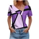 thumbnail image 2 of mfyjkho Tops Para Mujer, Camisa Informal De Manga Corta Con Botones Y Estampado A Cuadros Para Mujer Tops De Gimnasio Para Mujer Xl, 2 of 5