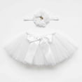 thumbnail image 2 of SHENGXINY Porch Goose Outfit, Bridal Tutu Dress with Flower Headband Goose Clothes for Wedding Lawn Holiday Decor White 23 in, 2 of 6