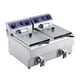 thumbnail image 1 of Freidora electrica comercial VEVOR Freidora profunda de encimera 3000W con tanques duales, 1 of 9