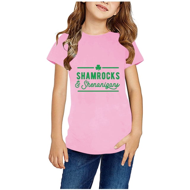 COM1950s Hauts Mignons pour Femmes, Hauts à Manches Courtes pour Femmes, Tout-Petits Garçons Filles Mignons Col Rond Imprimé Haut à Manches Courtes, Hauts à Manches Courtes pour Femmes, Cadeaux pour Filles Tout-Petits, Shorts pour Filles