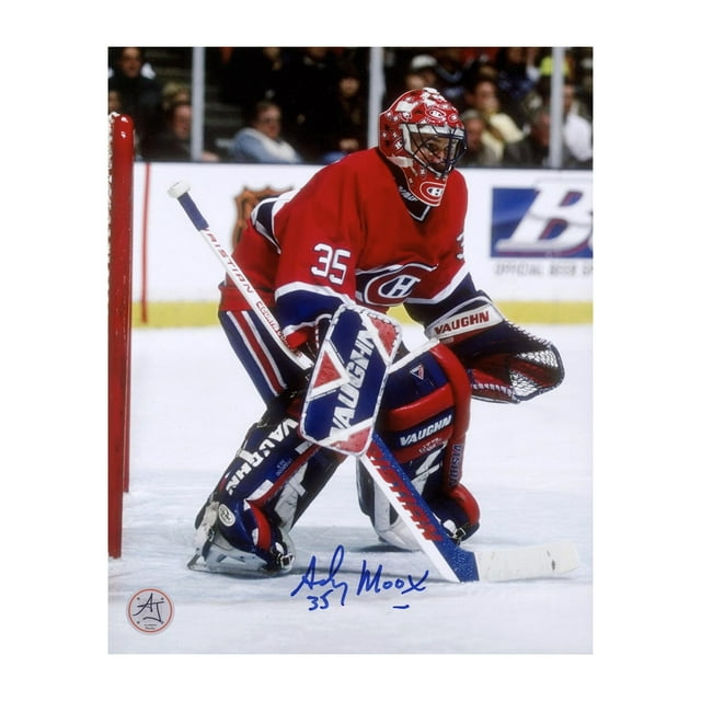 Andy Moog Signé Gardien des Canadiens de Montréal Photo 8x10