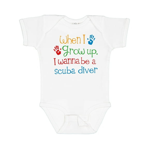 Inktastic Future Scuba Diver Childs Diving Boys or Girls Baby Bodysuit