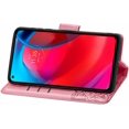 thumbnail image 4 of Compatible with Motorola Moto G Stylus 5G Wallet Case Leather with Card Holder and Stand for Women Flip Case Embossed Butterfly Shockproof Case for Moto G Stylus 5G SD Butterfly Pink, 4 of 13