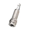 thumbnail image 3 of A1347 2 Piece Guitar Bass End Pin Output Jack 1/4 Inch Mono Or Stereo Applications Silver,2x NI THREADED CYLINDER JACK,Silver, 3 of 4